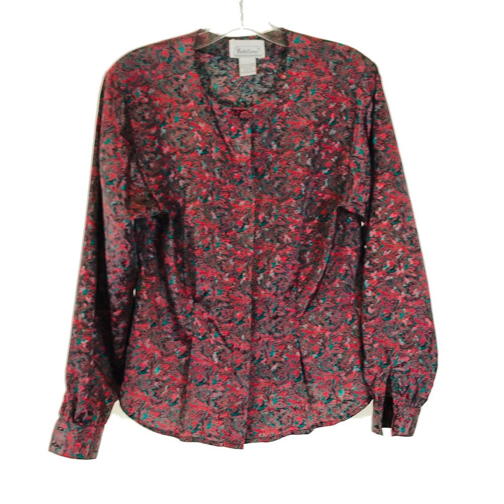 😀 3 for $20 Notations Abstract Floral Blouse Top